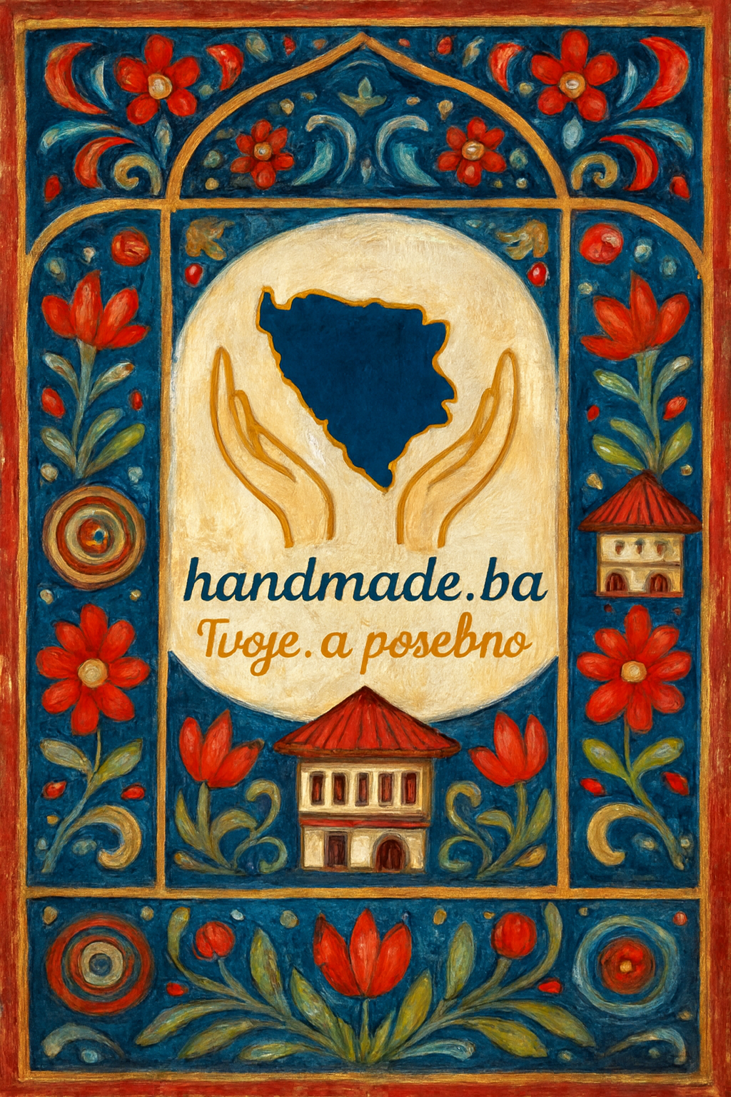 Zanatlija izrađuje ručne proizvode u tradicionalnom stilu